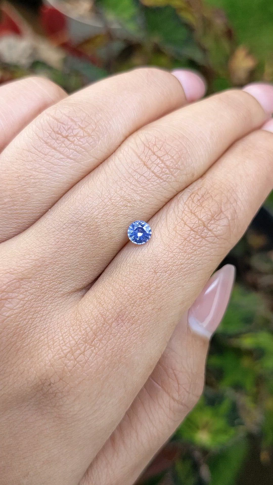 0.53 Ct. Blue Sapphire from Ceylon (Sri Lanka) Size Video
