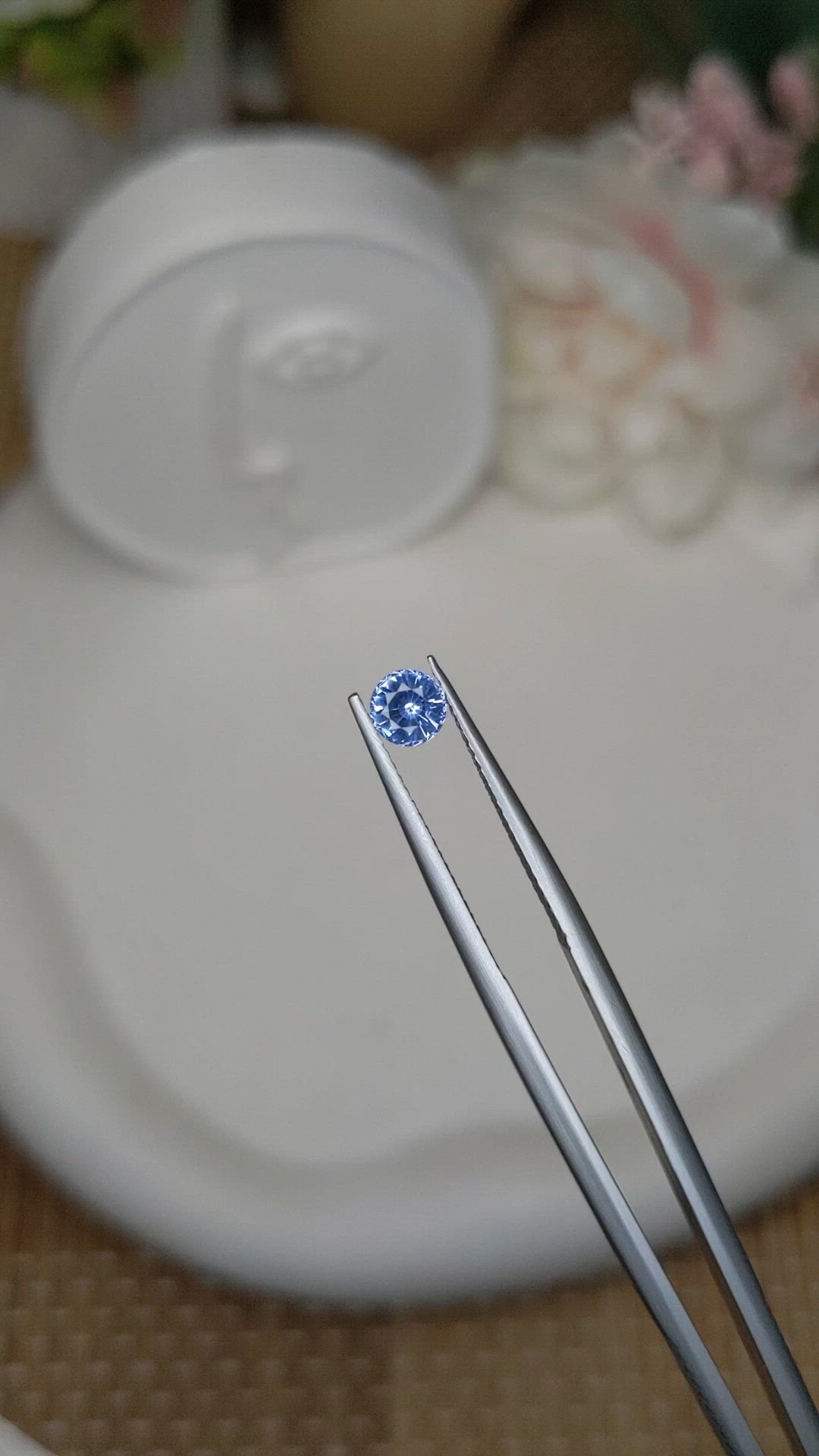 0.53 Ct. Blue Sapphire from Ceylon (Sri Lanka) Size Video