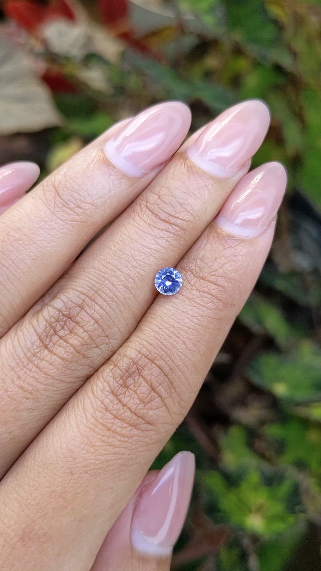 0.53 Ct. Blue Sapphire from Ceylon (Sri Lanka) Size Video