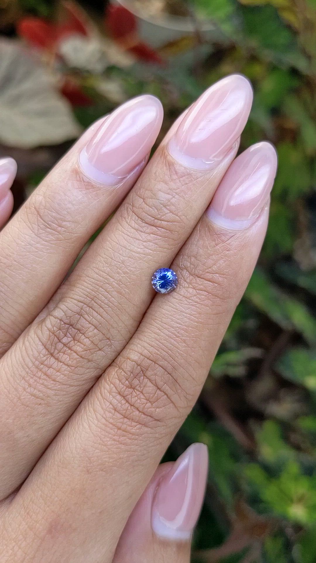 0.55 Ct. Blue Sapphire from Ceylon (Sri Lanka) Size Video