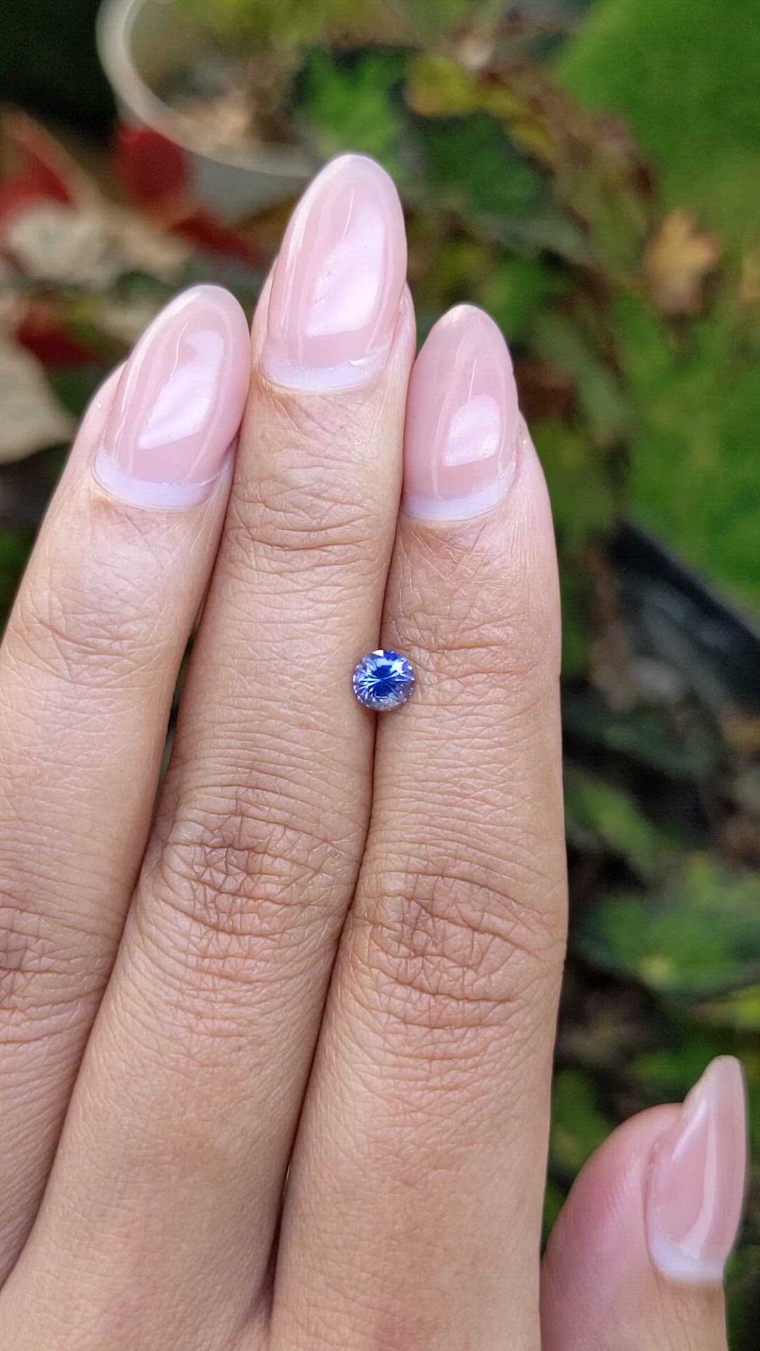 0.55 Ct. Blue Sapphire from Ceylon (Sri Lanka) Size Video