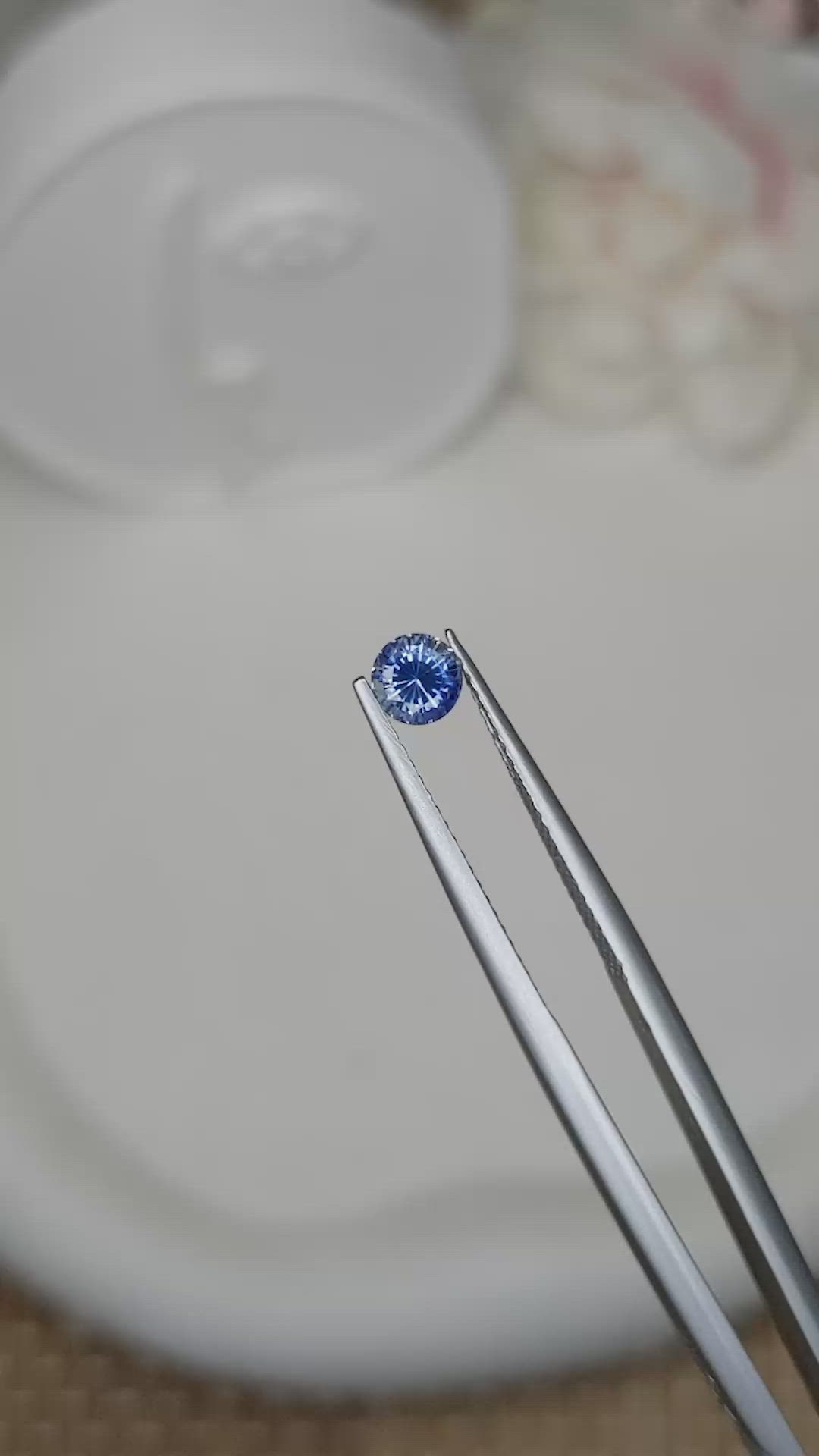 0.55 Ct. Blue Sapphire from Ceylon (Sri Lanka) Size Video