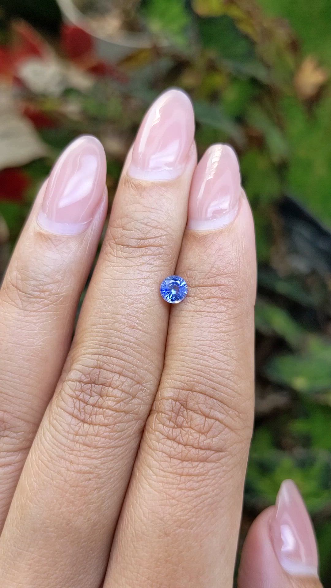 0.42 Ct. Blue Sapphire from Ceylon (Sri Lanka) Size Video