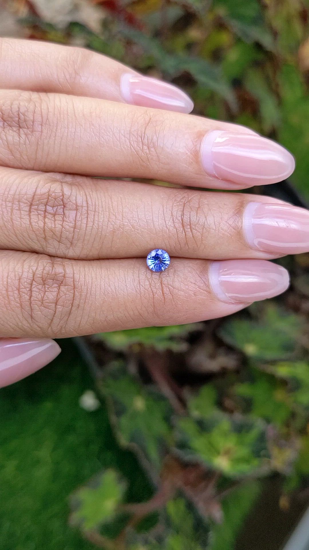 0.42 Ct. Blue Sapphire from Ceylon (Sri Lanka) Size Video