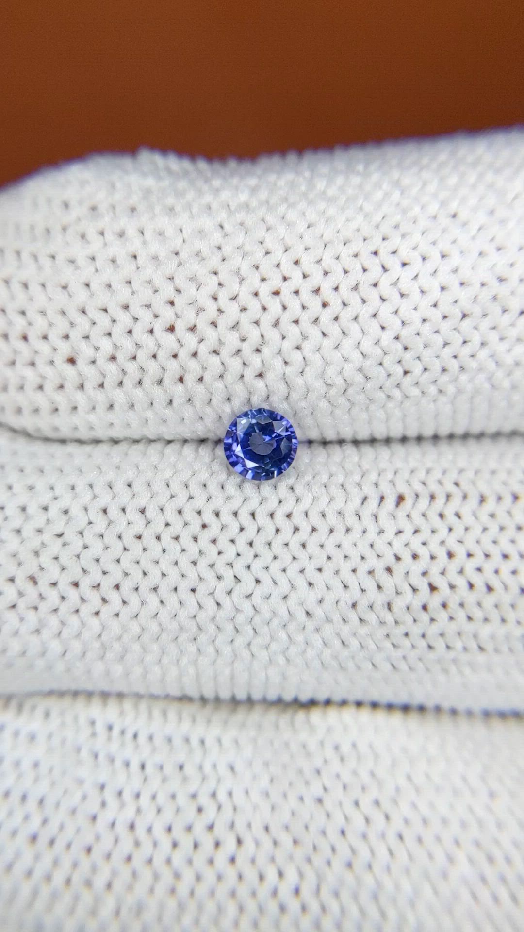 0.30 Ct. Purplish Blue Sapphire from Ceylon (Sri Lanka) Size Video