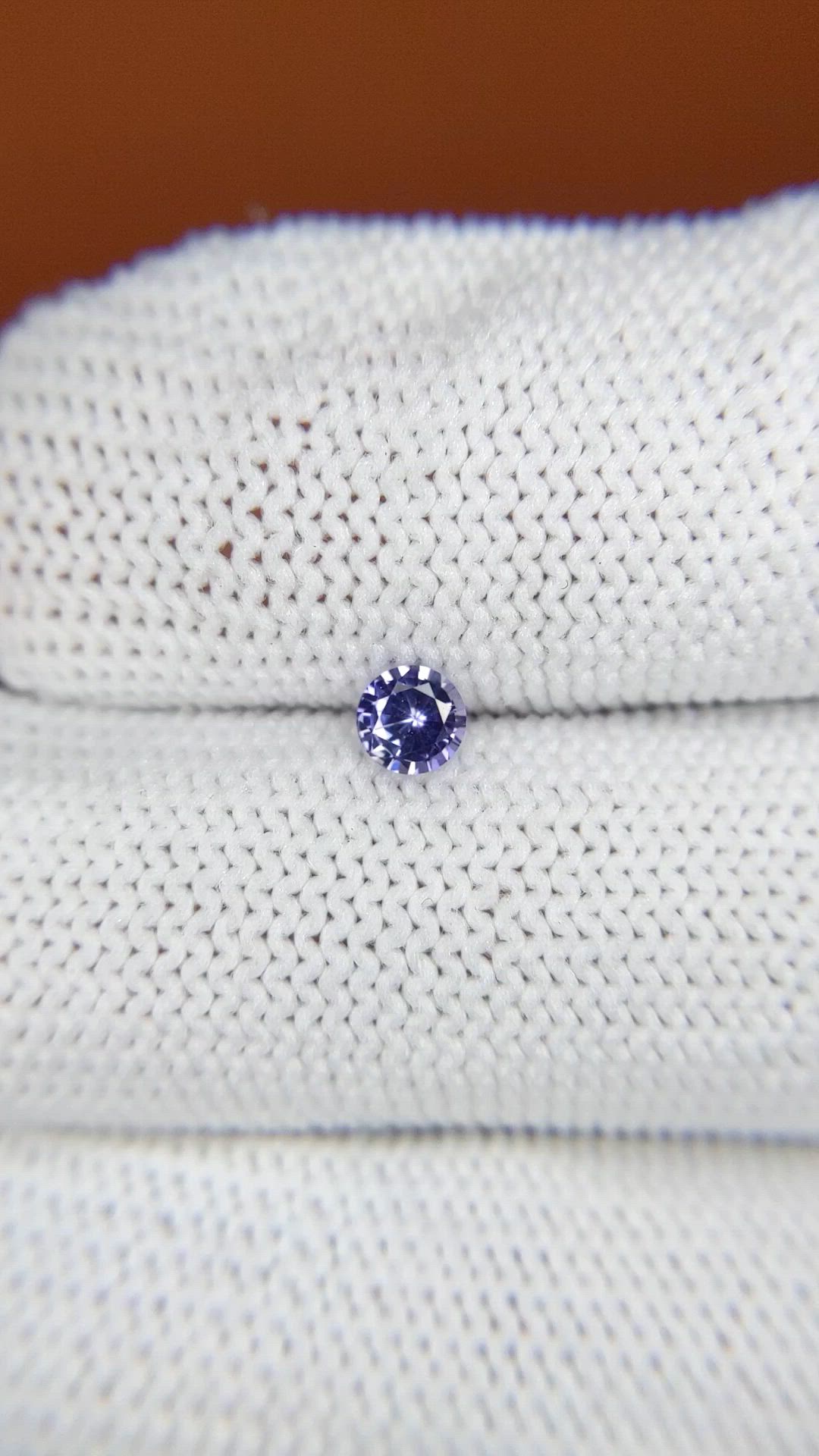 0.27 Ct. Bluish Purple Sapphire from Ceylon (Sri Lanka) Size Video