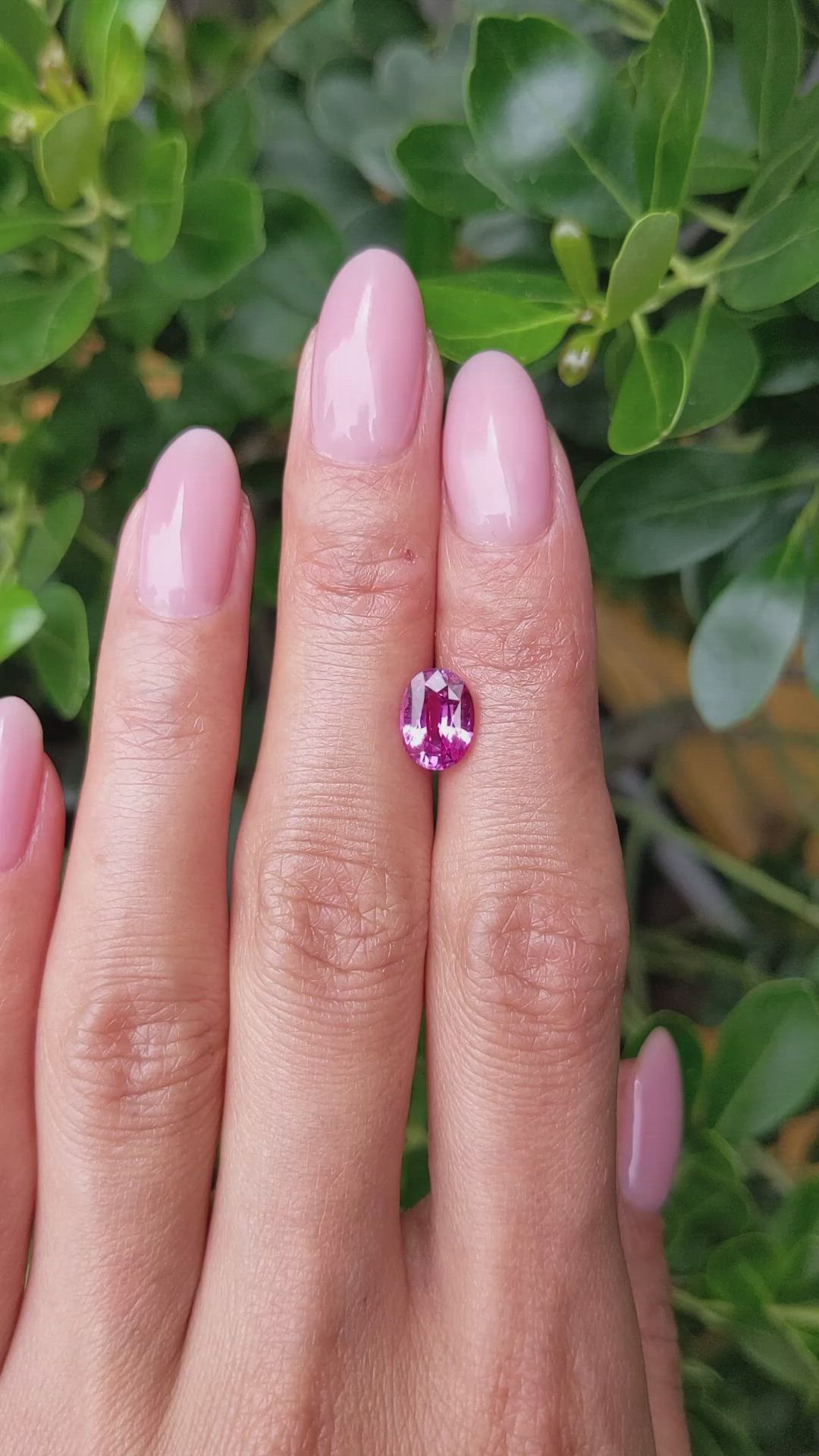 1.92 Ct. Pink Sapphire from Ceylon (Sri Lanka) Size Video