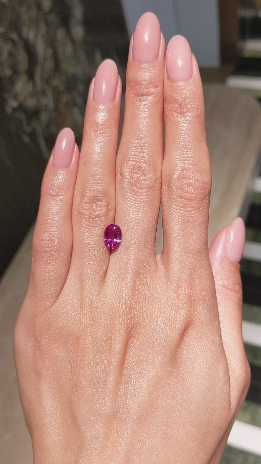 1.92 Ct. Pink Sapphire from Ceylon (Sri Lanka) Size Video