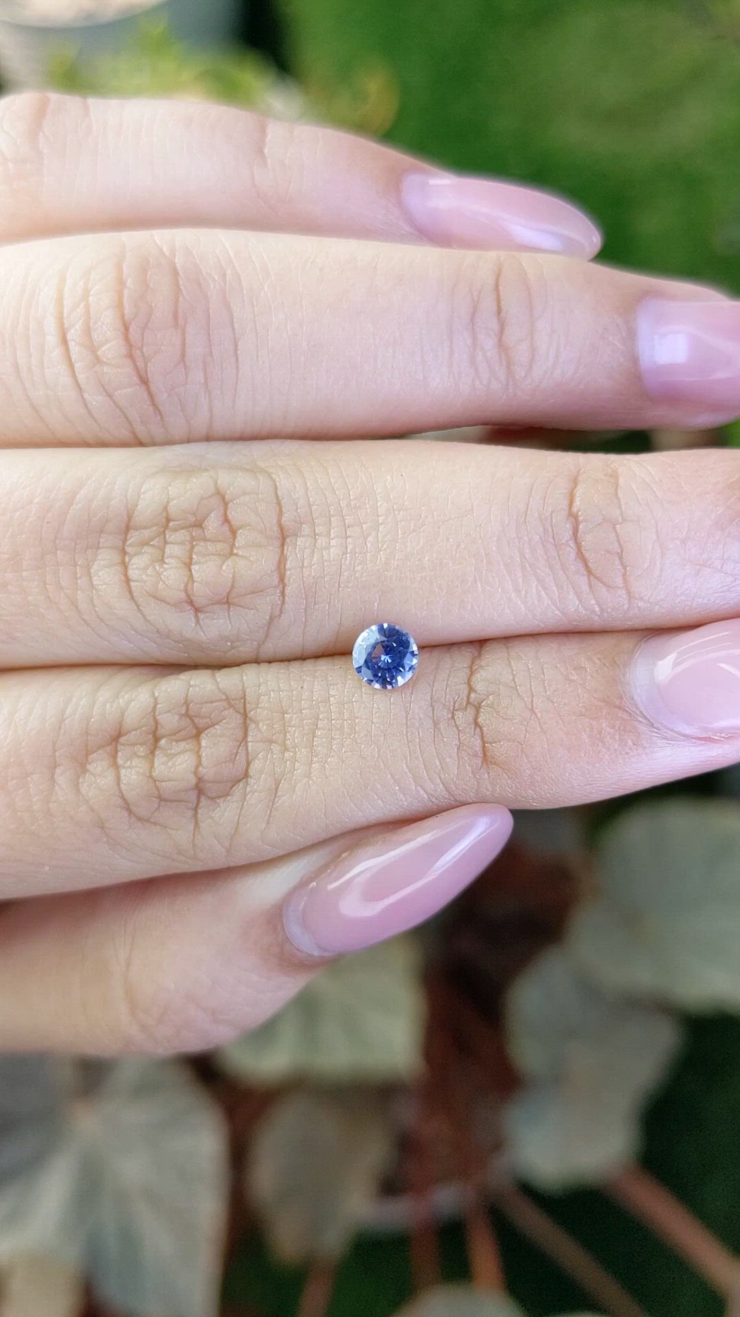 0.43 Ct. Blue Sapphire from Ceylon (Sri Lanka) Size Video