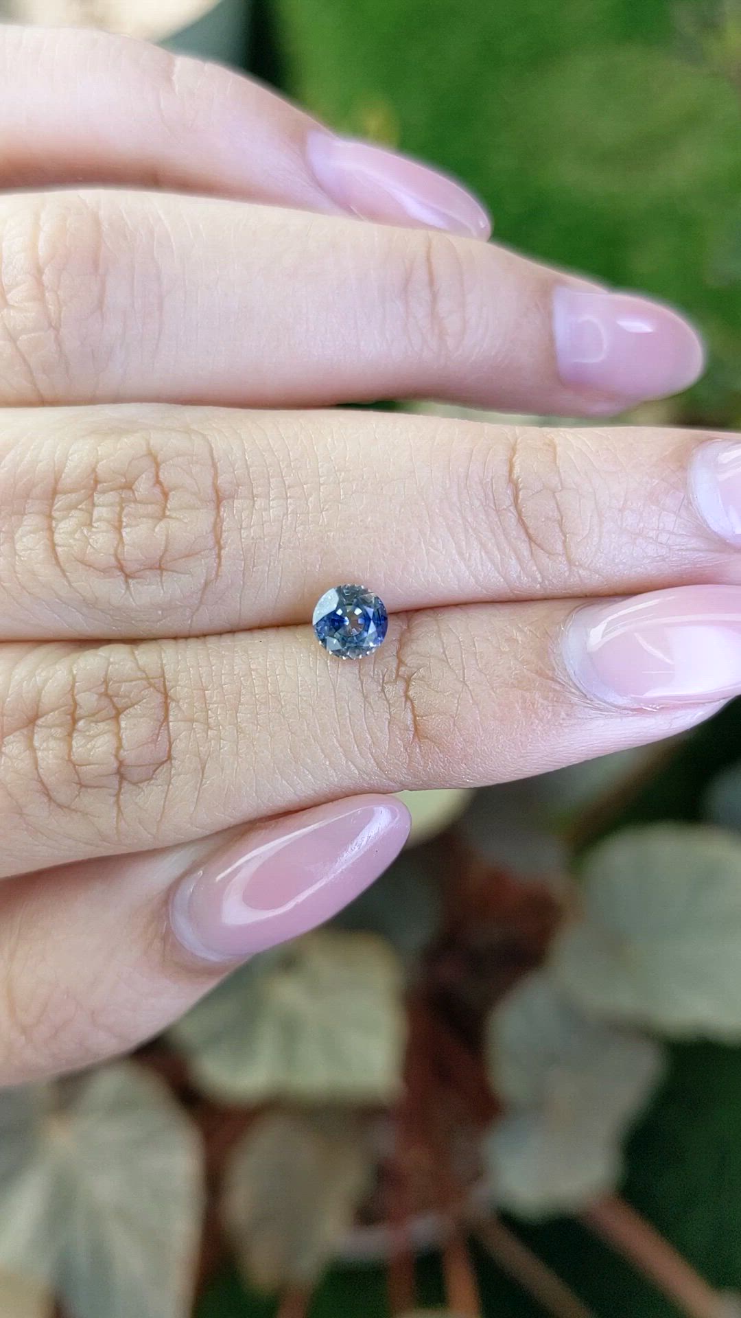 0.74 Ct. Bi Color / Parti Sapphire from Ceylon (Sri Lanka) Size Video