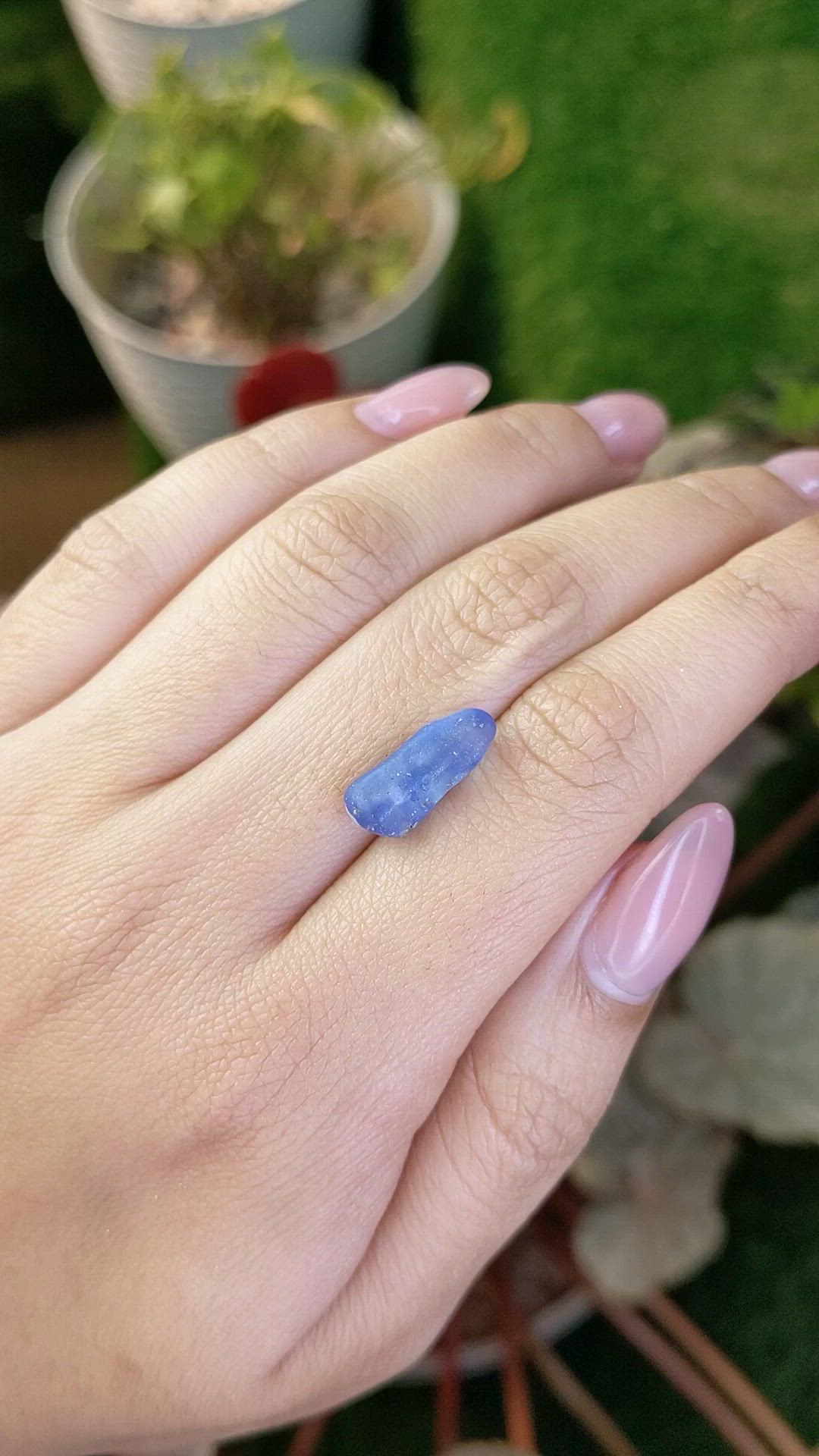 7.01 Ct. Blue Sapphire from Ceylon (Sri Lanka) Size Video