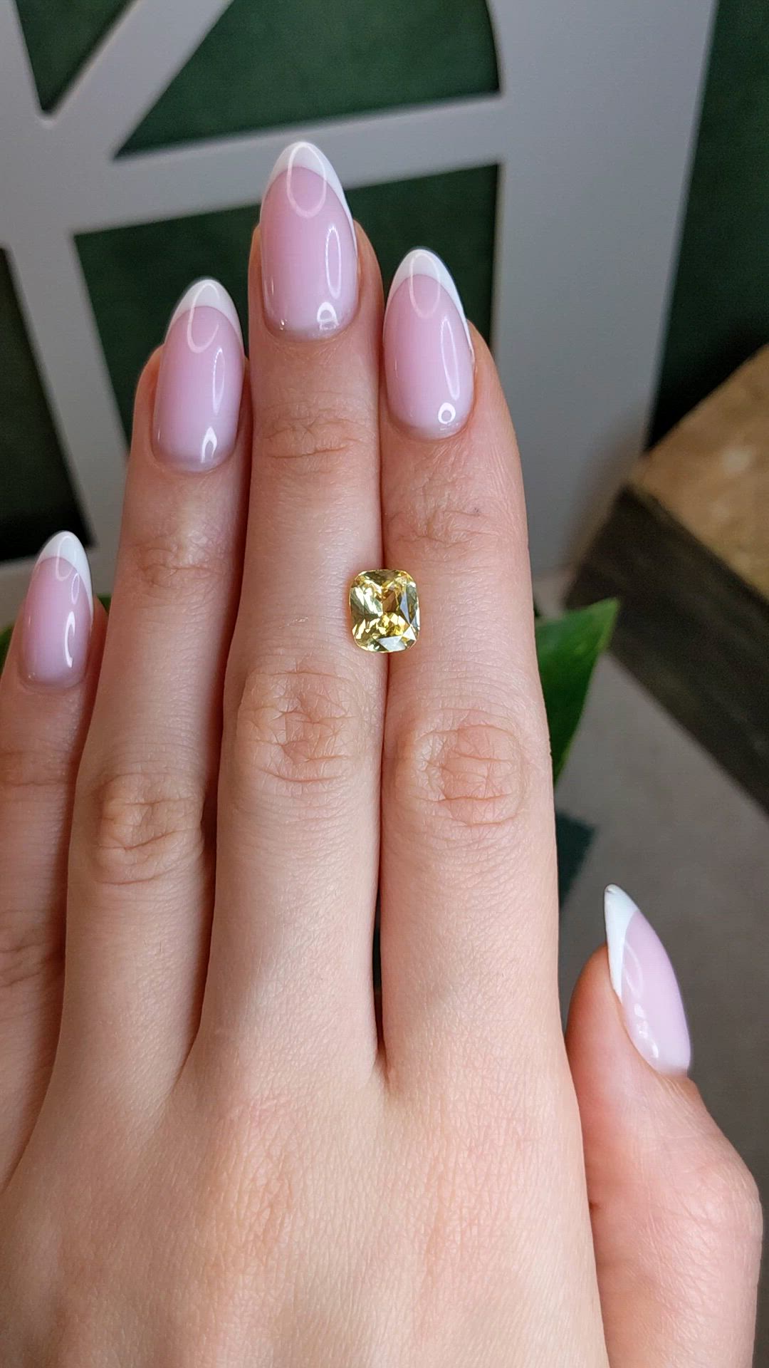 3.06 Ct. Yellow Sapphire from Ceylon (Sri Lanka) Size Video