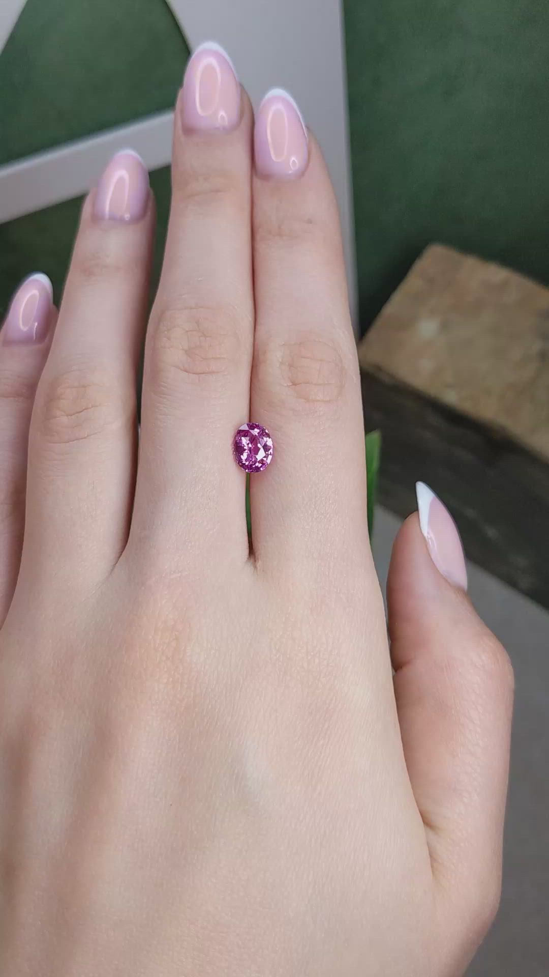 2.01 Ct. Pink Sapphire from Ceylon (Sri Lanka) Size Video