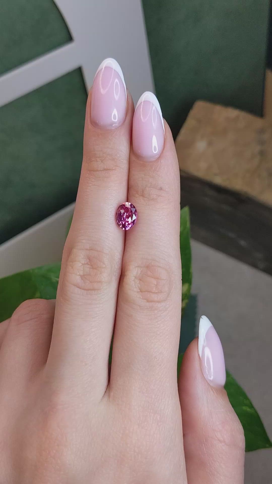 2.01 Ct. Pink Sapphire from Ceylon (Sri Lanka) Size Video