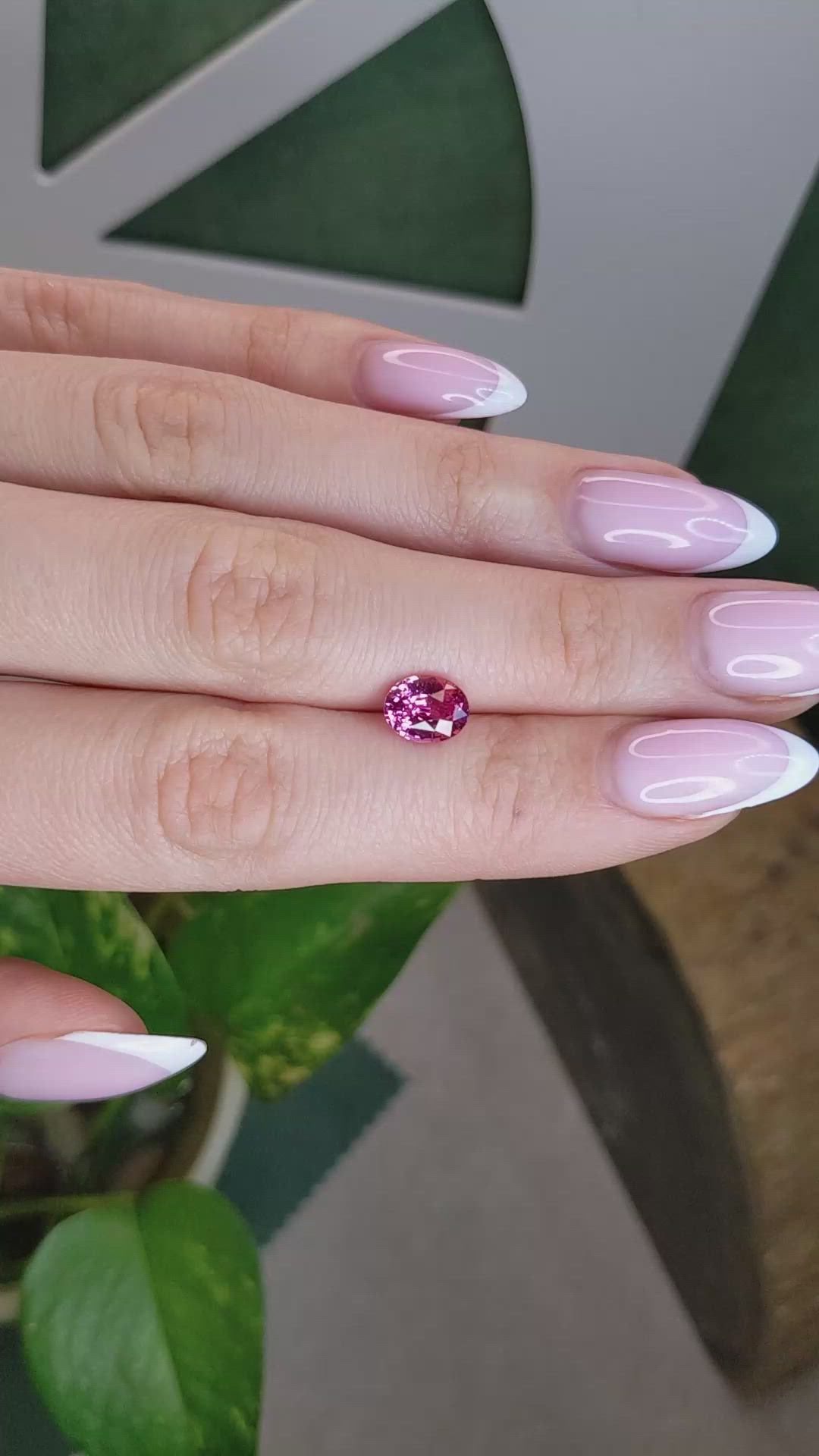 2.01 Ct. Pink Sapphire from Ceylon (Sri Lanka) Size Video