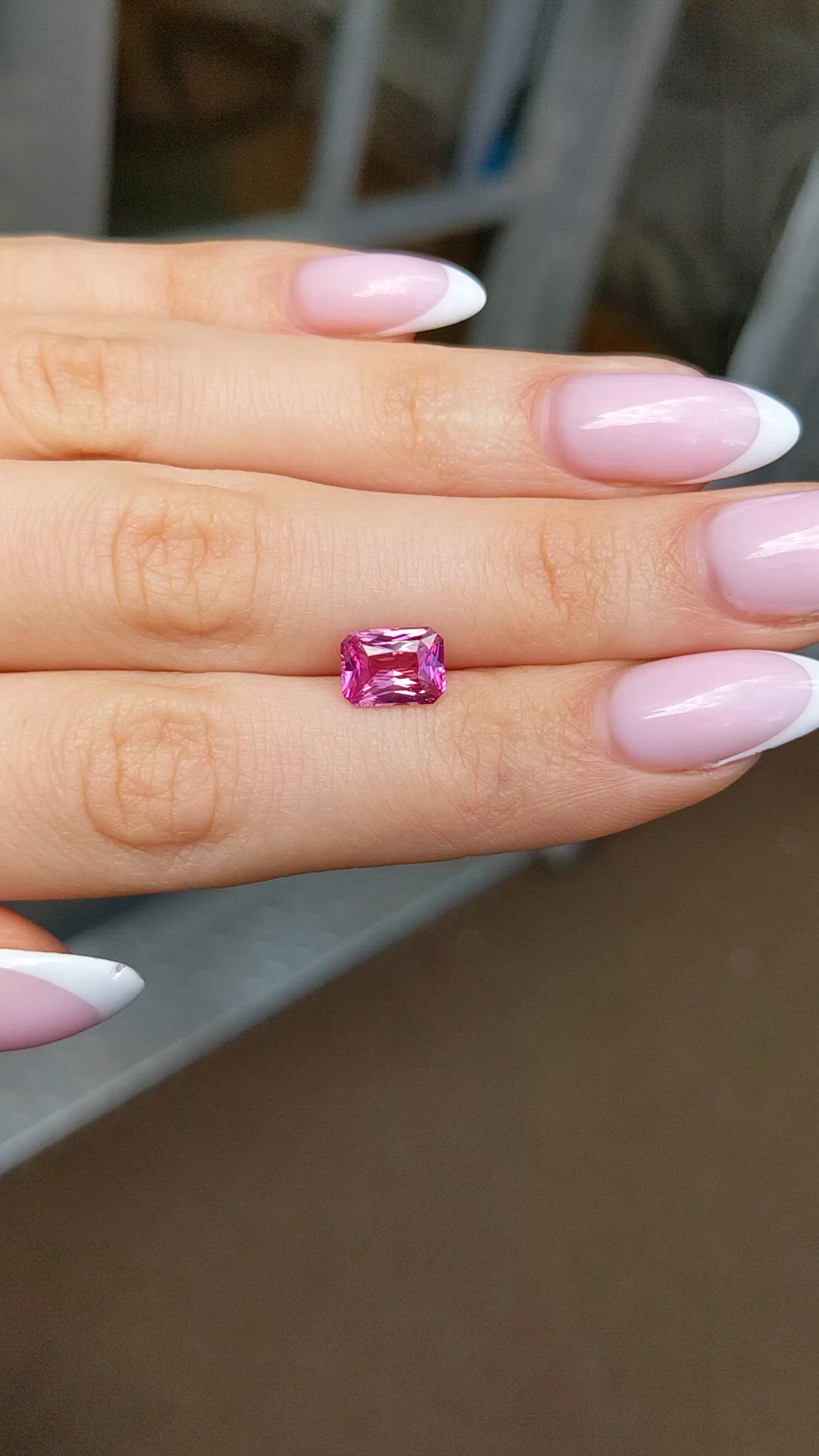 2.27 Ct. Purplish Pink Sapphire from Ceylon (Sri Lanka) Size Video