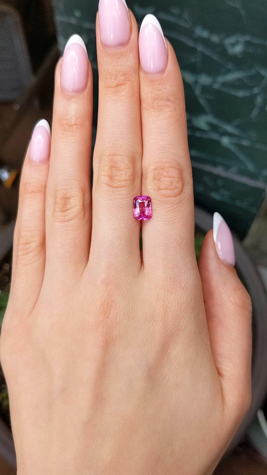 2.27 Ct. Purplish Pink Sapphire from Ceylon (Sri Lanka) Size Video