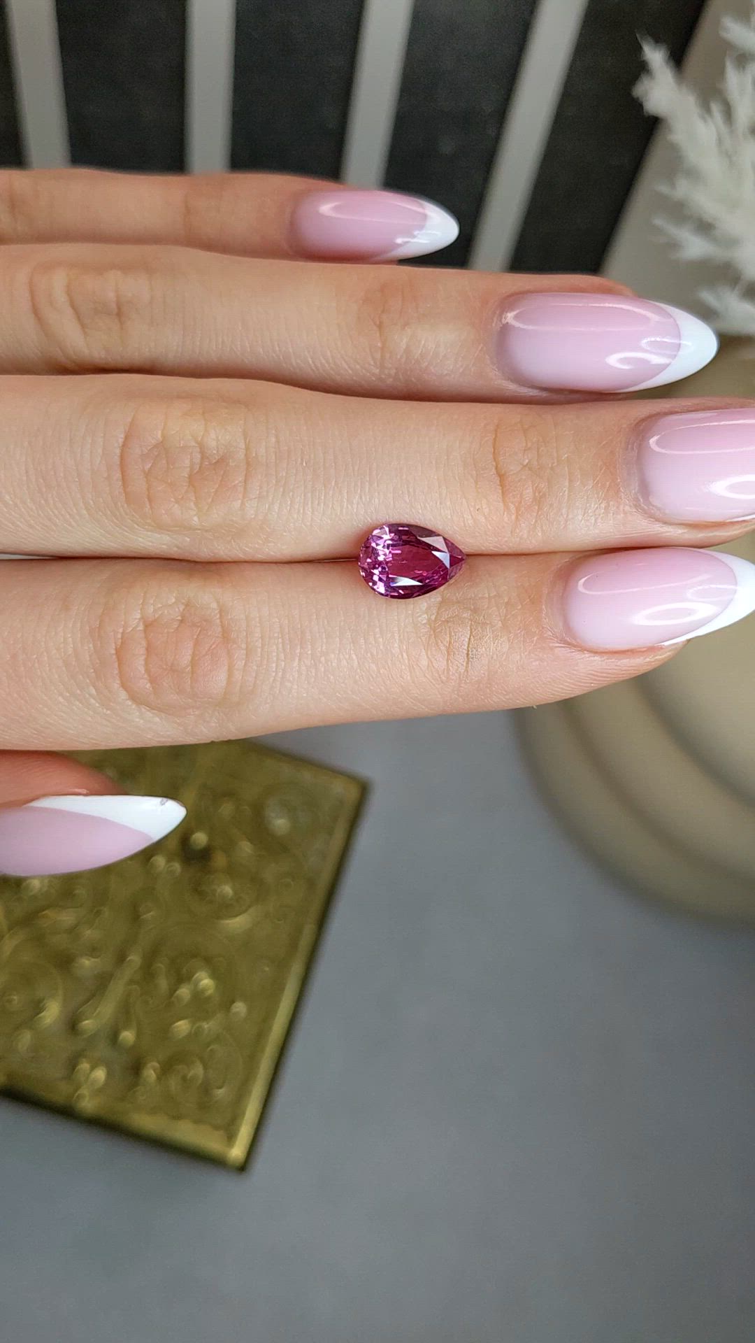 2.64 Ct. Pink Sapphire from Ceylon (Sri Lanka) Size Video