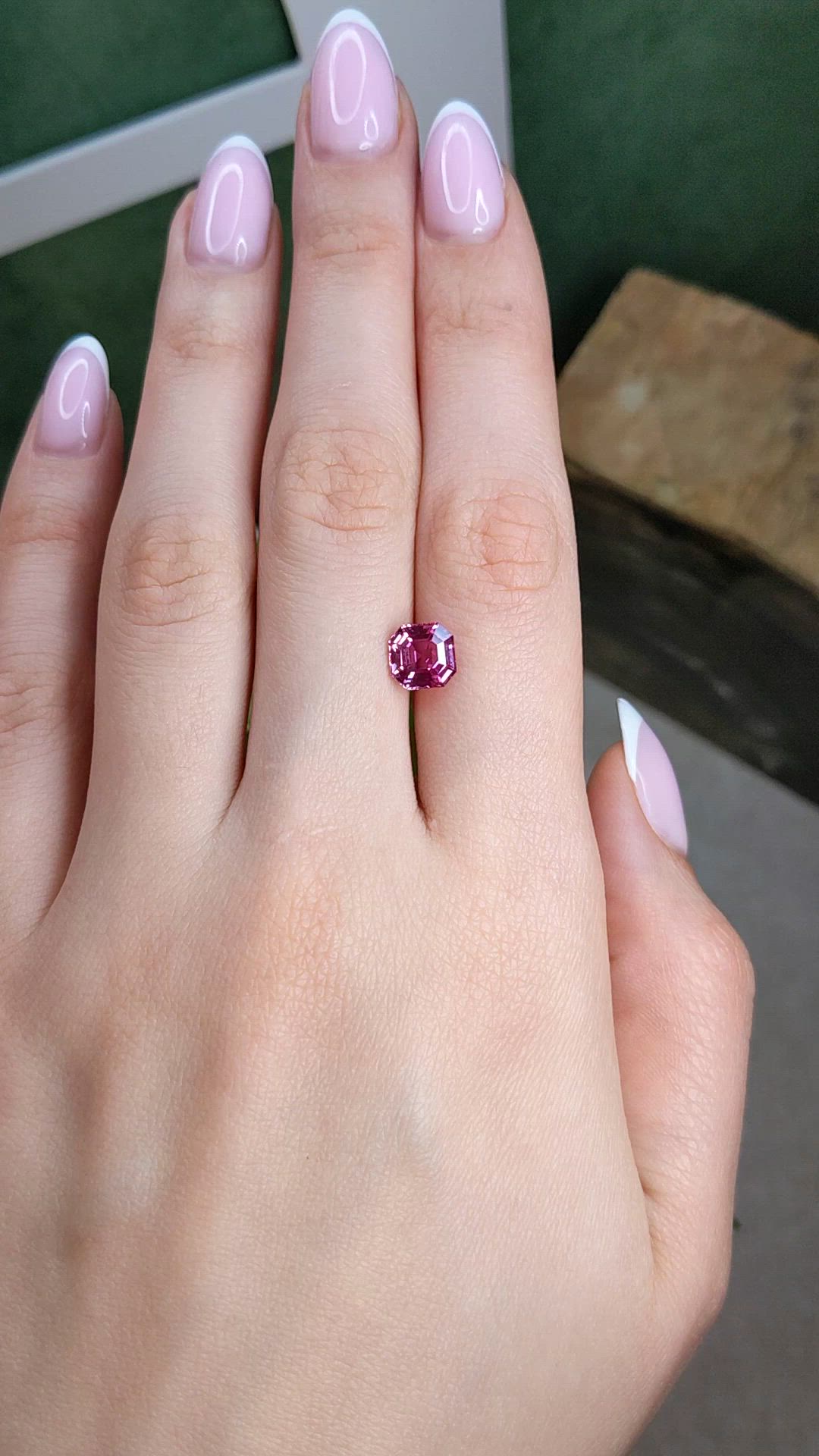 2.05 Ct. Pink Sapphire from Ceylon (Sri Lanka) Size Video