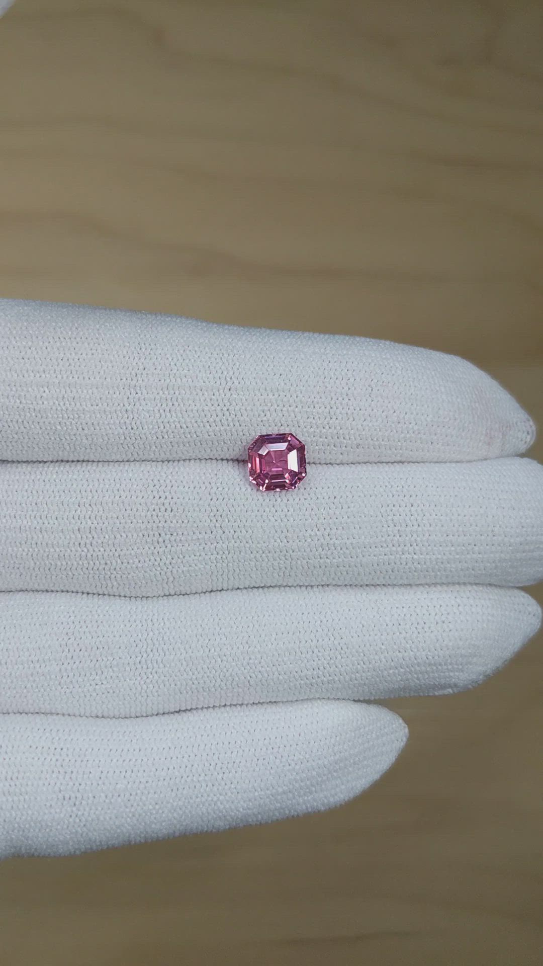 2.05 Ct. Pink Sapphire from Ceylon (Sri Lanka) Size Video