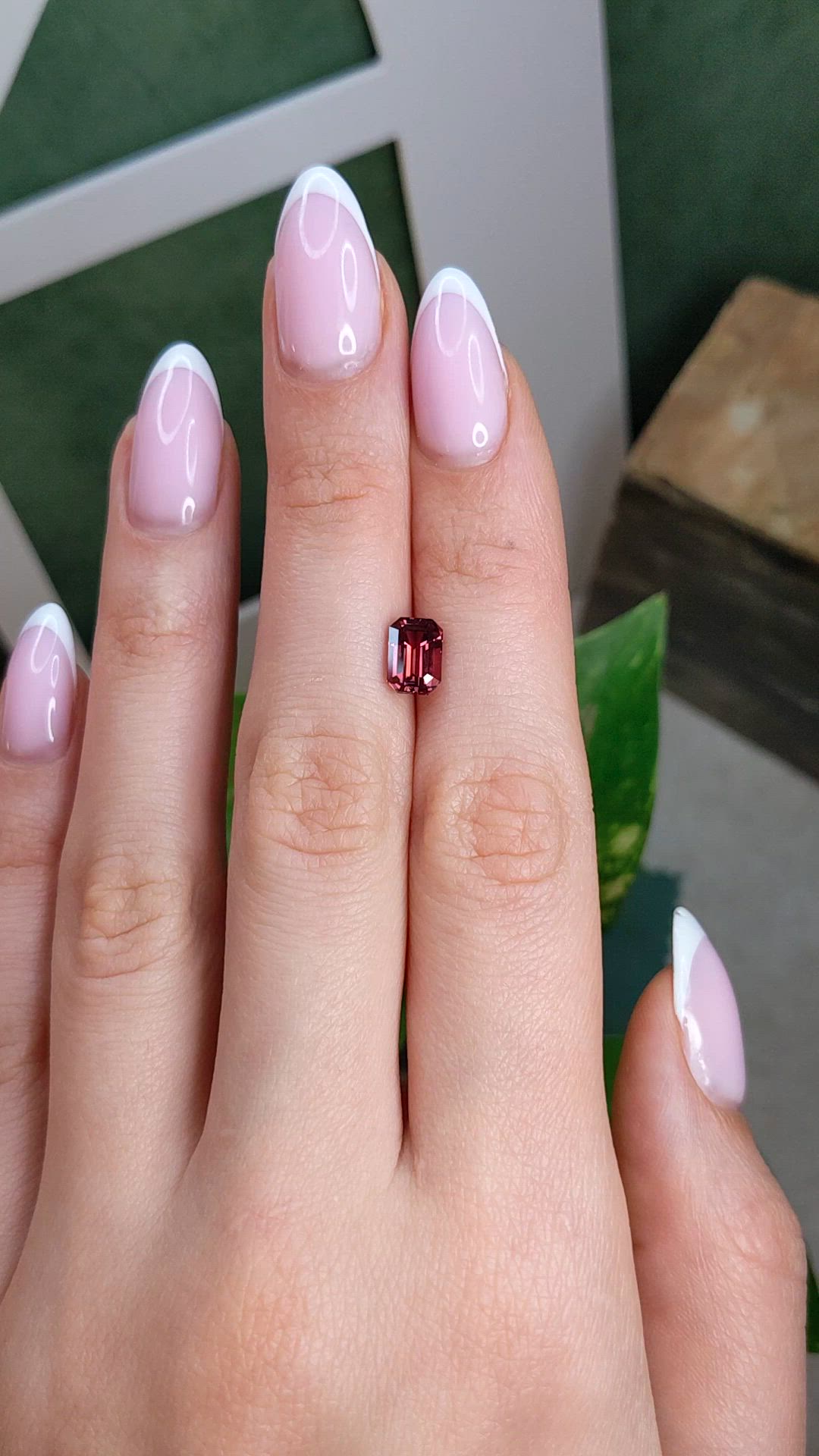 2.01 Ct. Pinkish Brown Sapphire from Ceylon (Sri Lanka) Size Video