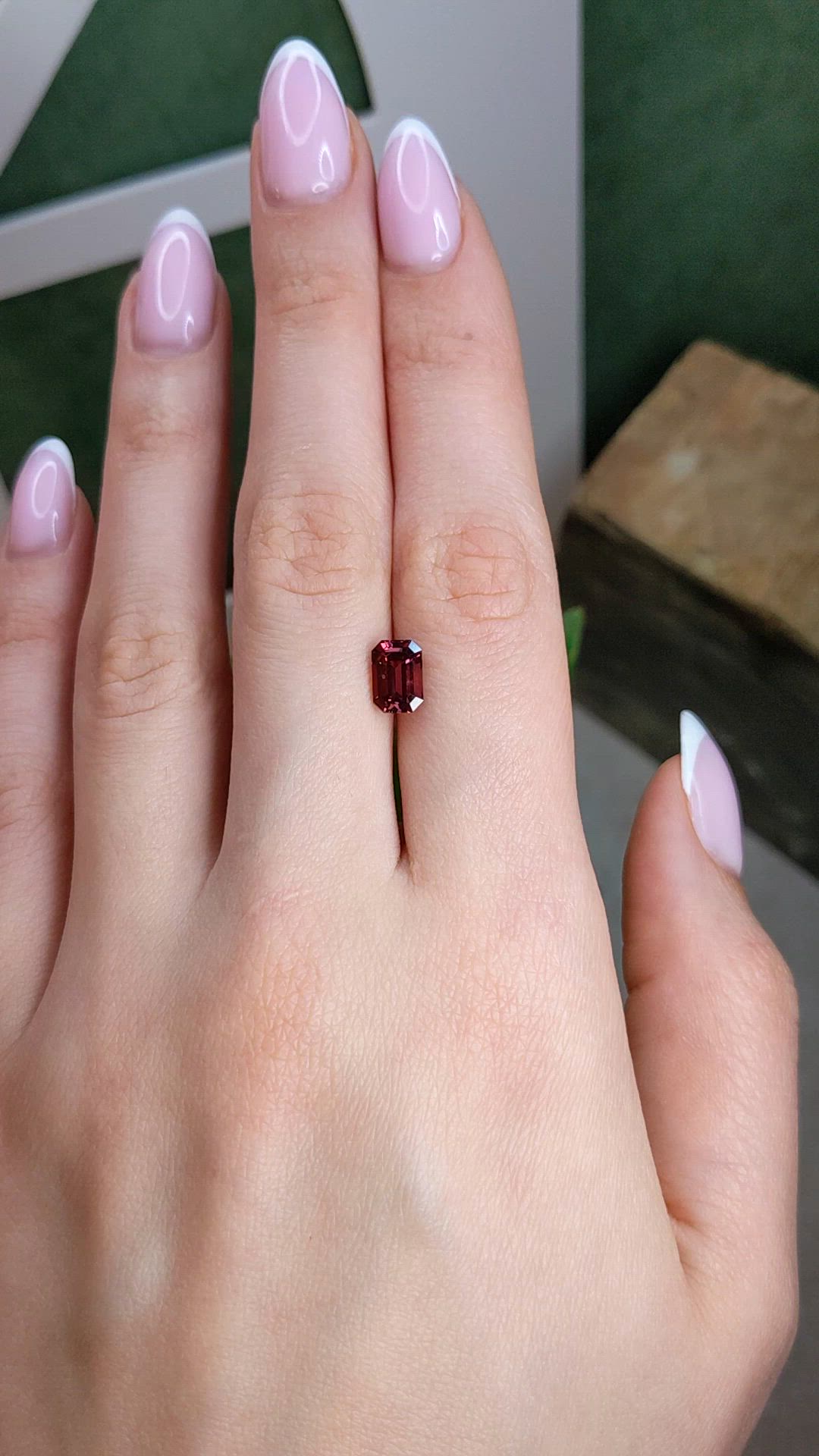 2.01 Ct. Pinkish Brown Sapphire from Ceylon (Sri Lanka) Size Video