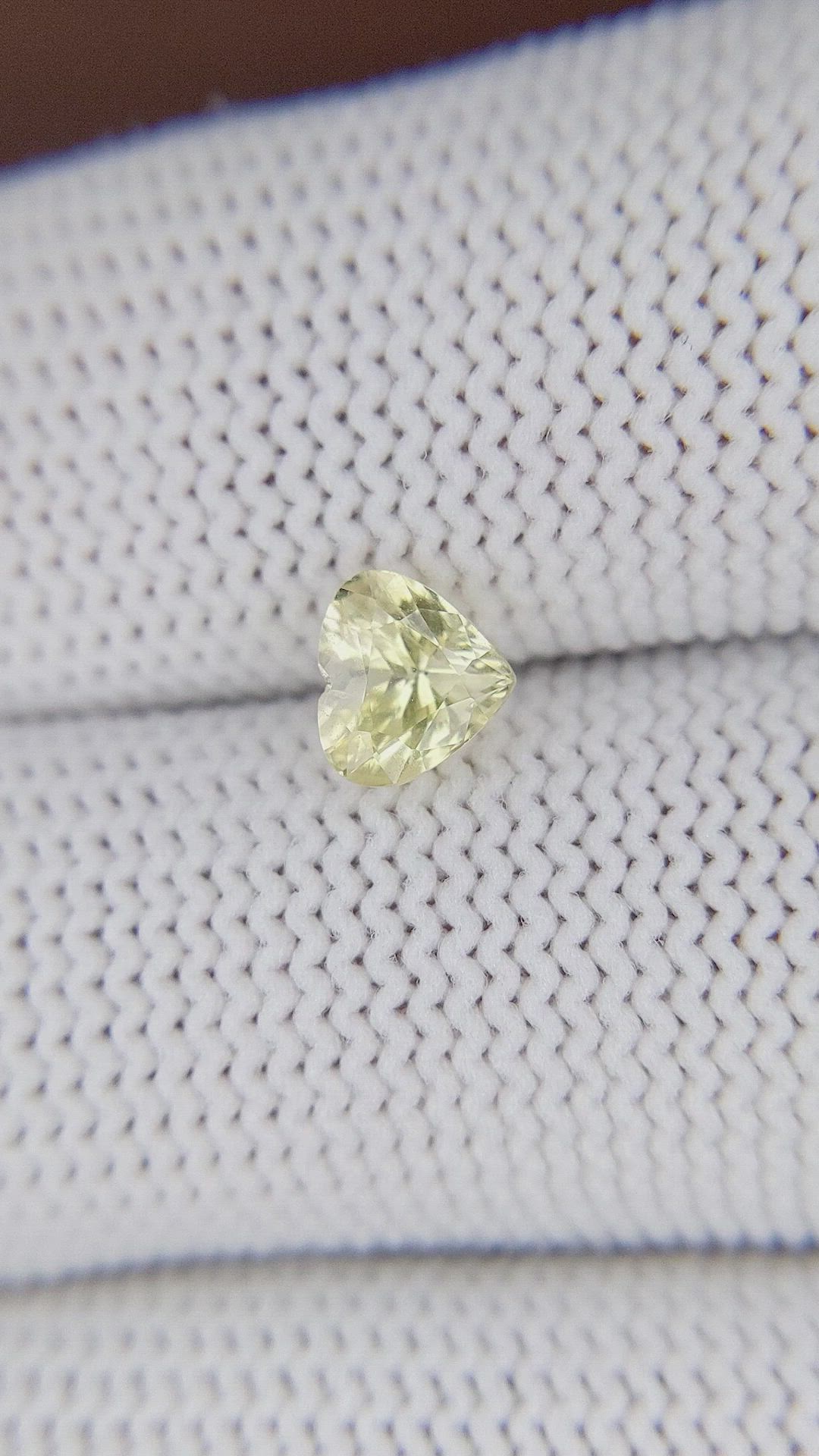 1.08 Ct. Yellow Sapphire from Ceylon (Sri Lanka) Size Video