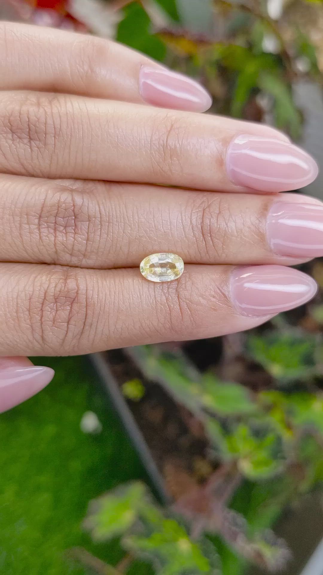 1.29 Ct. Yellow Sapphire from Ceylon (Sri Lanka) Size Video