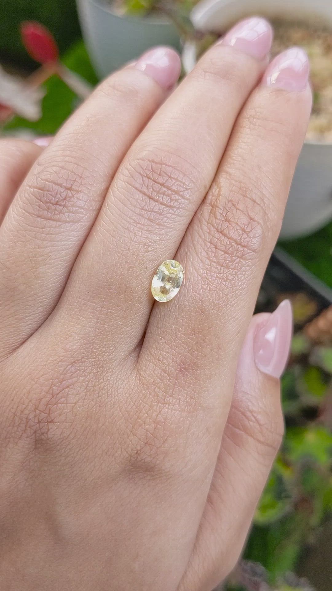 1.29 Ct. Yellow Sapphire from Ceylon (Sri Lanka) Size Video