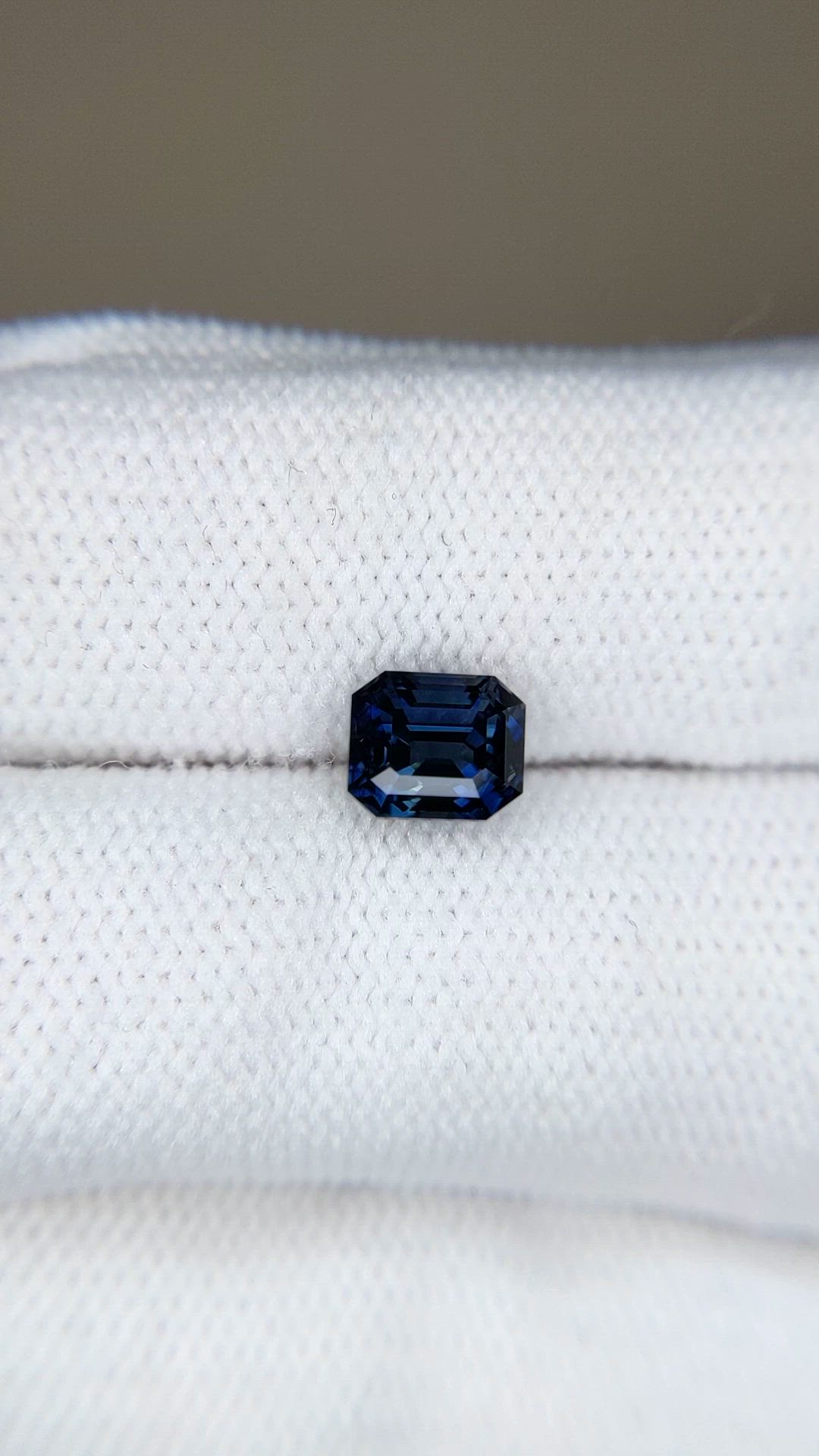 1.55 Ct. Purplish Blue Sapphire from Madagascar Size Video
