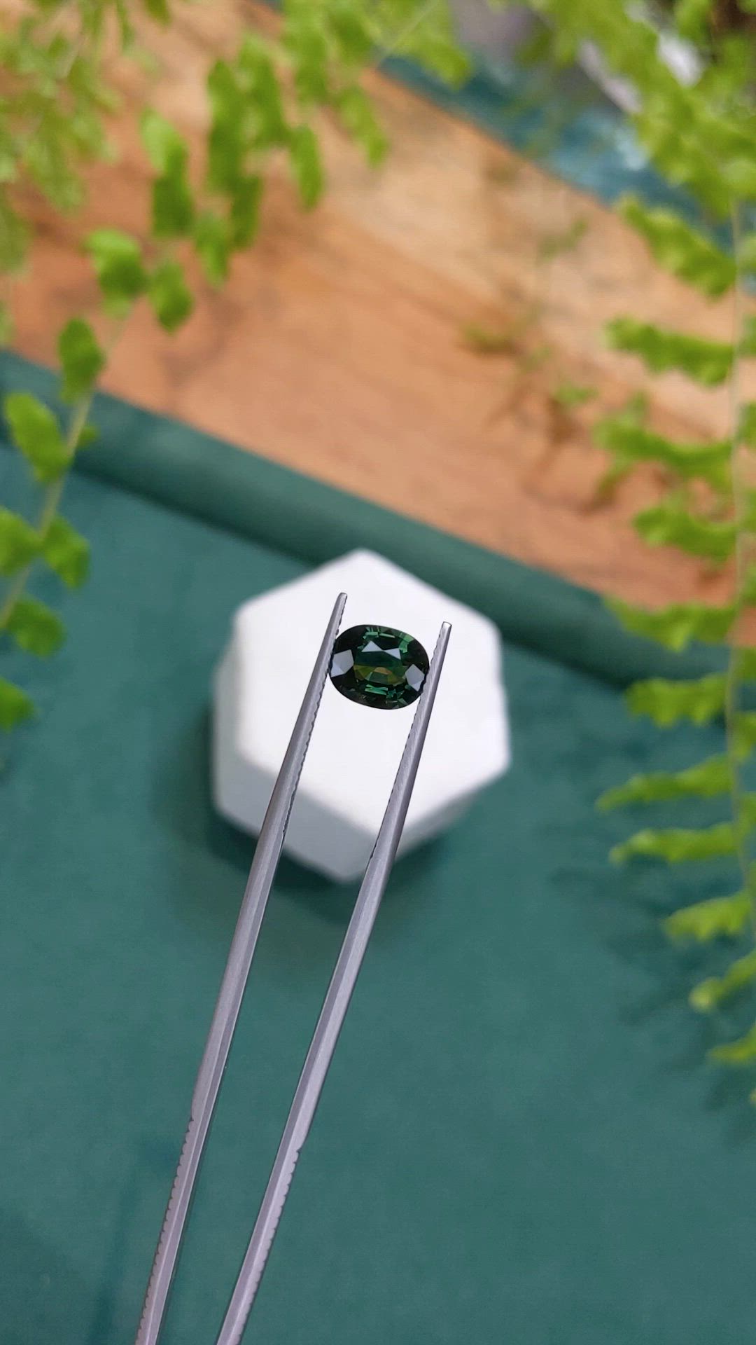 1.80 Ct. Bluish Green Sapphire from Madagascar Size Video