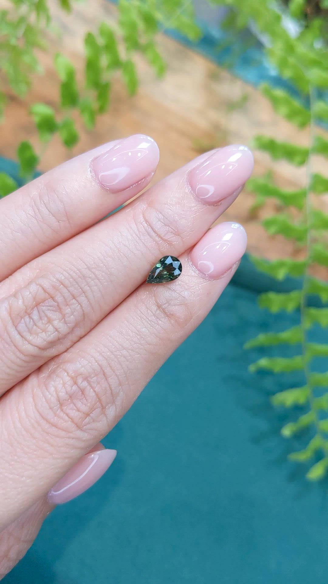 1.13 Ct. Yellowish Green Sapphire from Madagascar Size Video