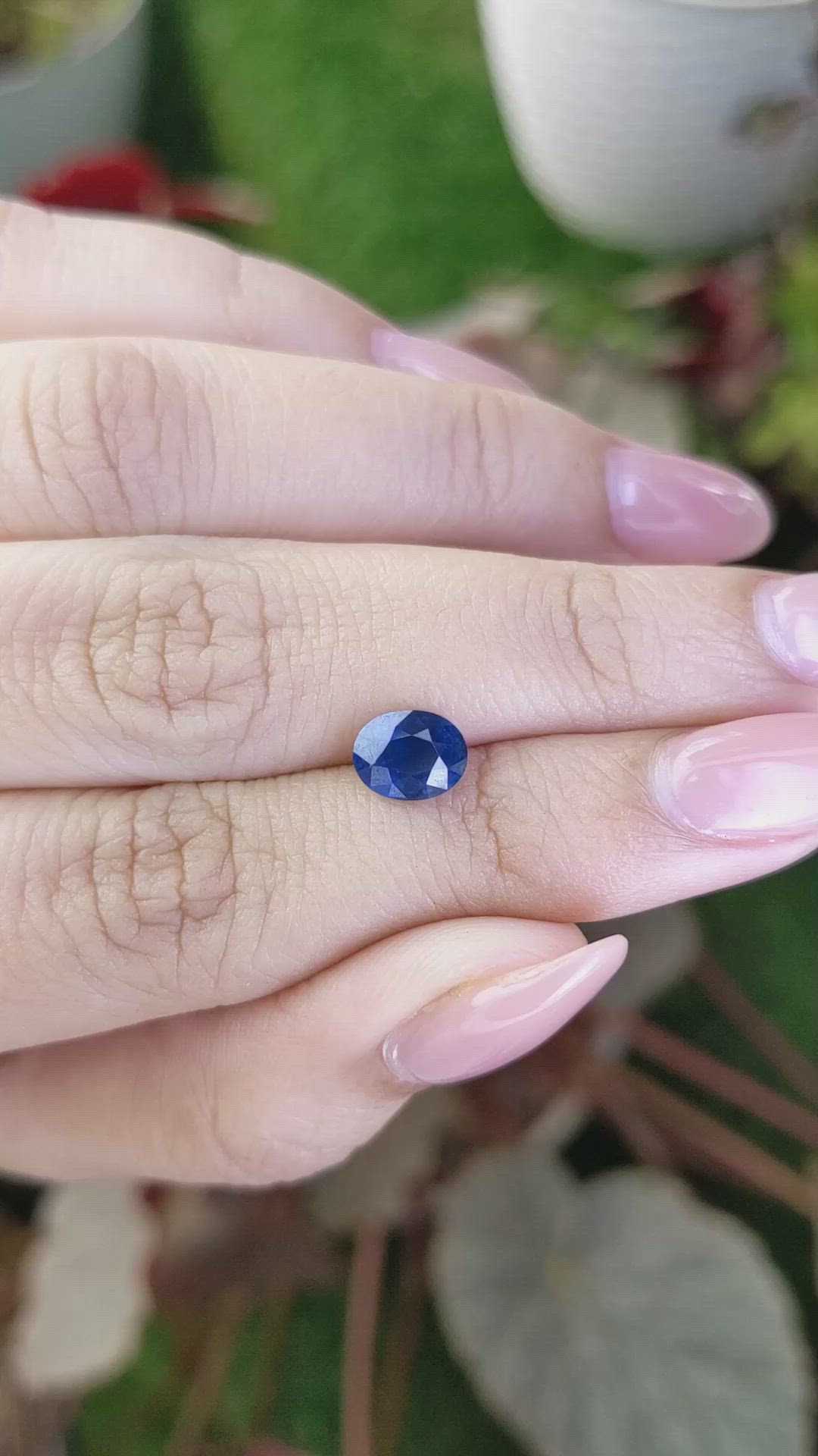1.53 Ct. Blue Sapphire from Ceylon (Sri Lanka) Size Video