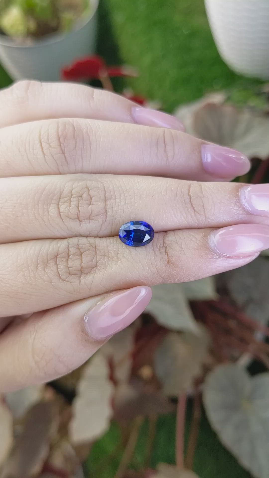 2.02 Ct. Blue Sapphire from Ceylon (Sri Lanka) Size Video