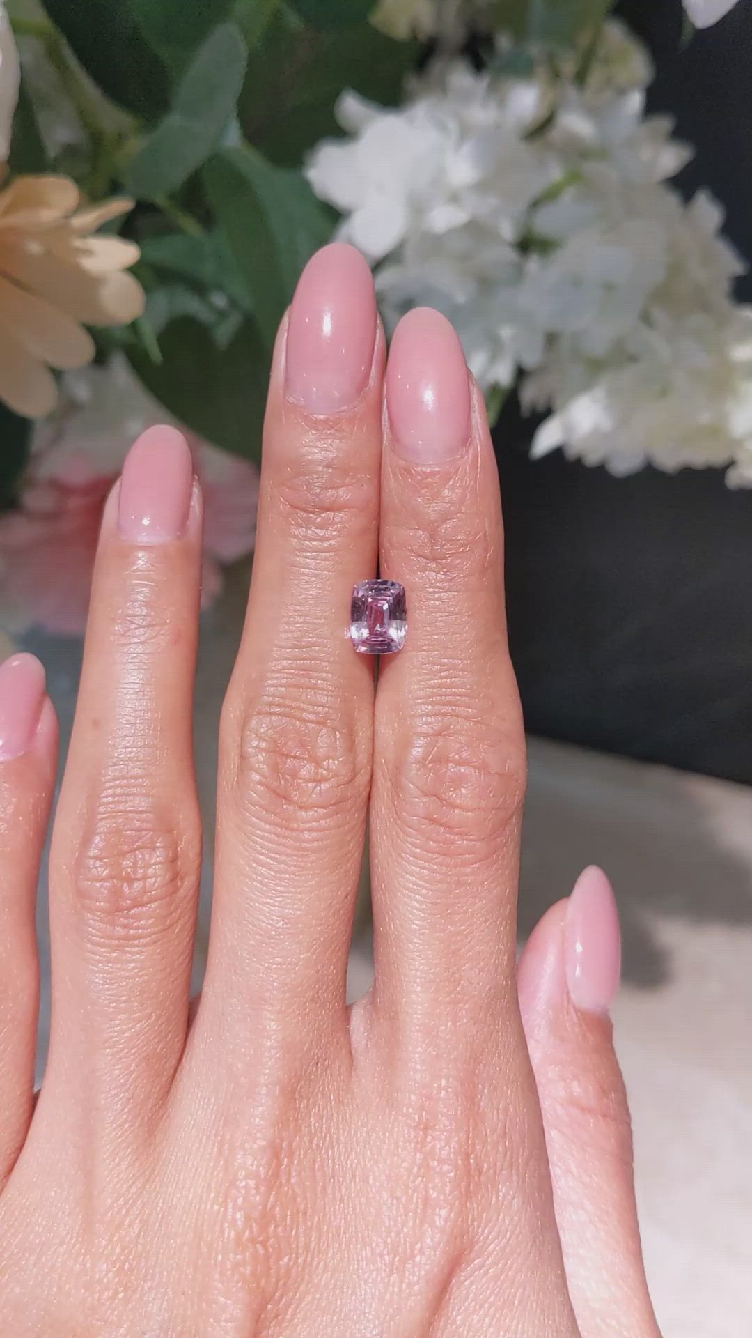1.71 Ct. Pink Sapphire from Ceylon (Sri Lanka) Size Video