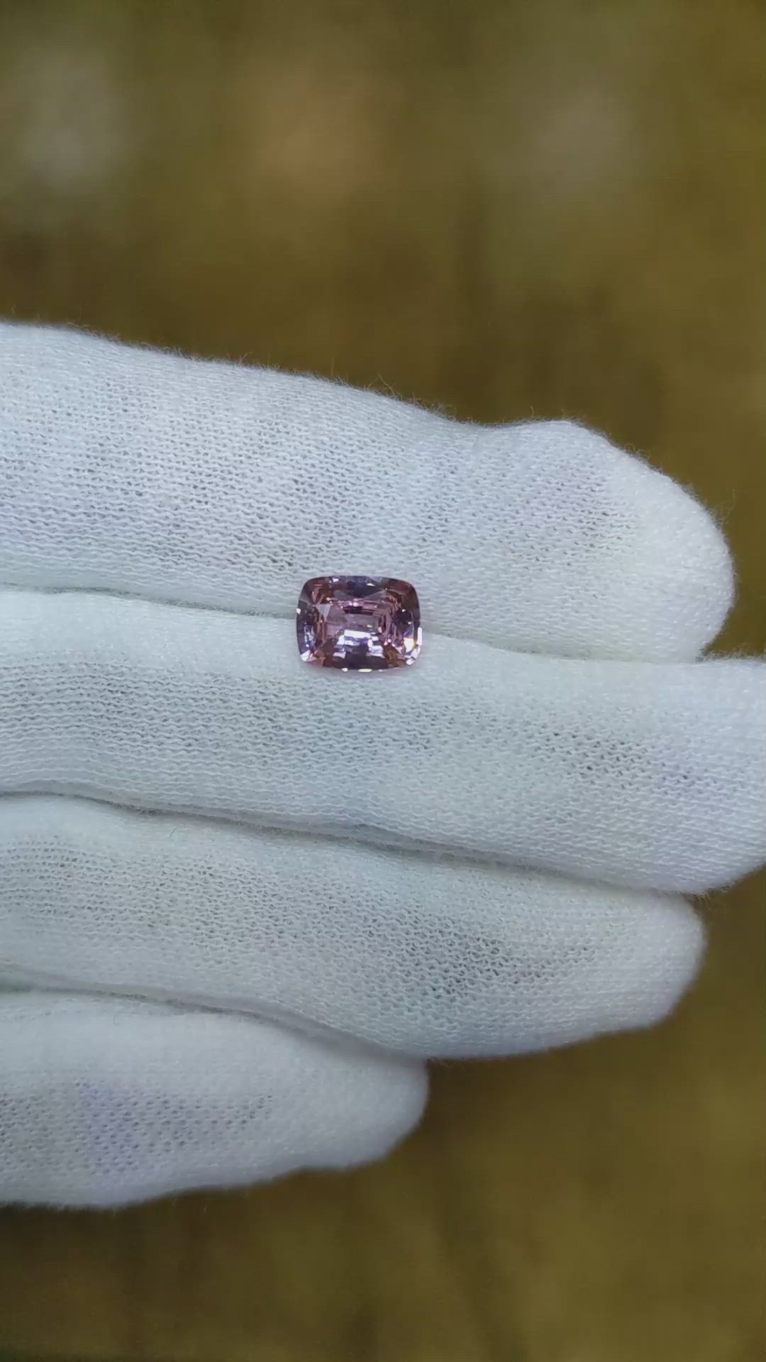1.71 Ct. Pink Sapphire from Ceylon (Sri Lanka) Size Video