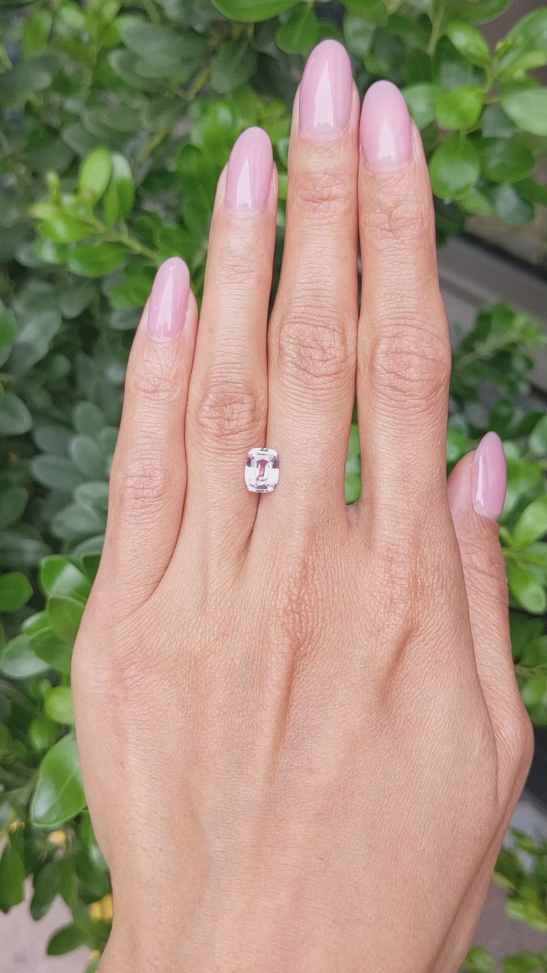 1.71 Ct. Pink Sapphire from Ceylon (Sri Lanka) Size Video