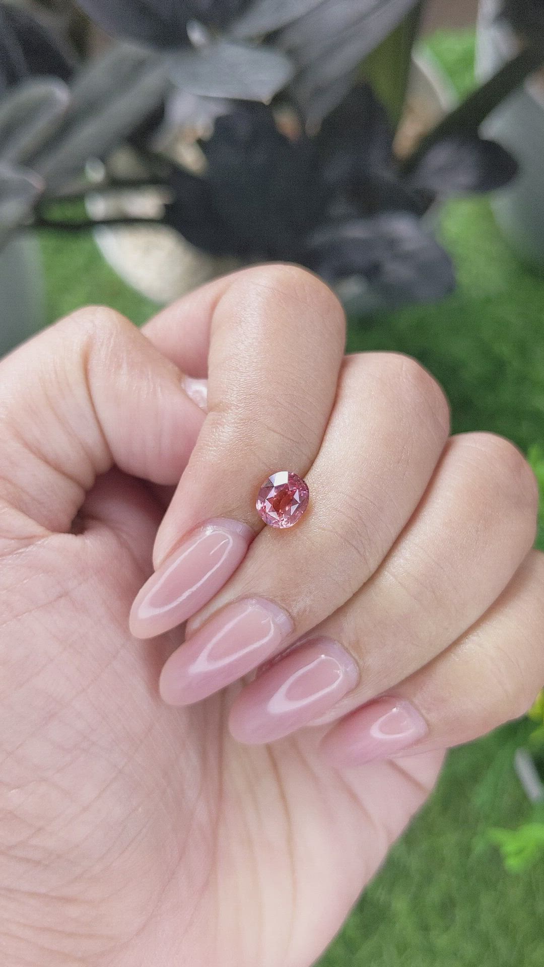 1.51 Ct. Padparadscha Sapphire from Madagascar Size Video