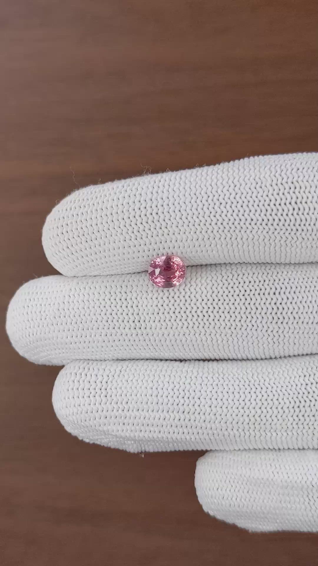 1.51 Ct. Padparadscha Sapphire from Madagascar Size Video