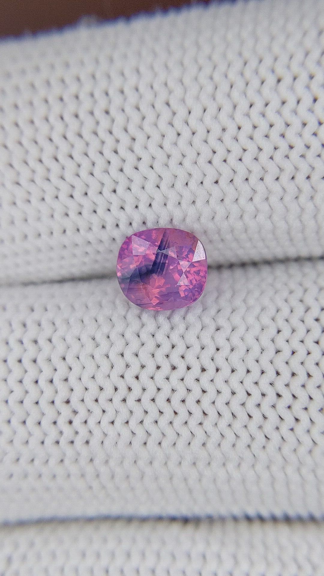 1.24 Ct. Pinkish Purple Sapphire from Vietnam Size Video