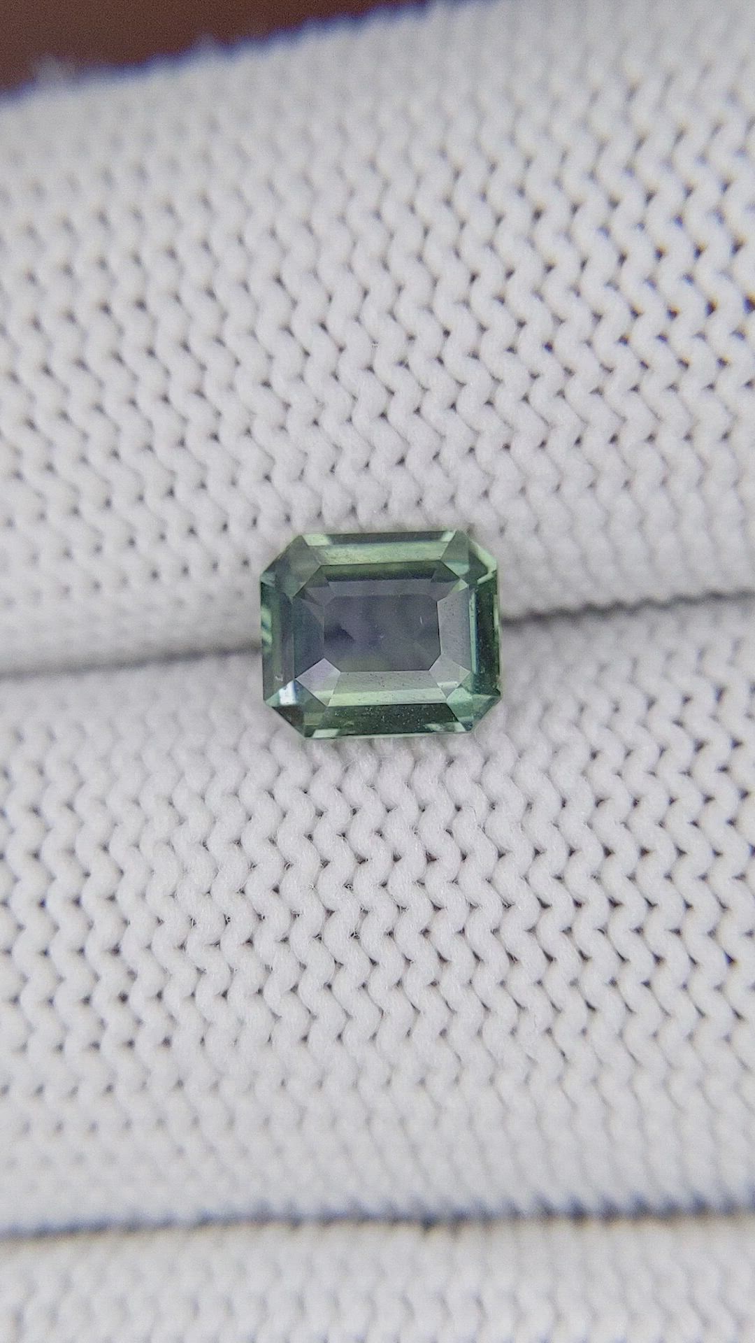 1.36 Ct. Bluish Green Sapphire from Tanzania Size Video
