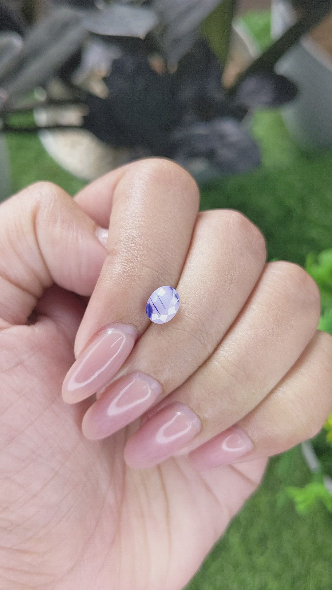 1.50 Ct. Pinkish Purple Sapphire from Vietnam Size Video