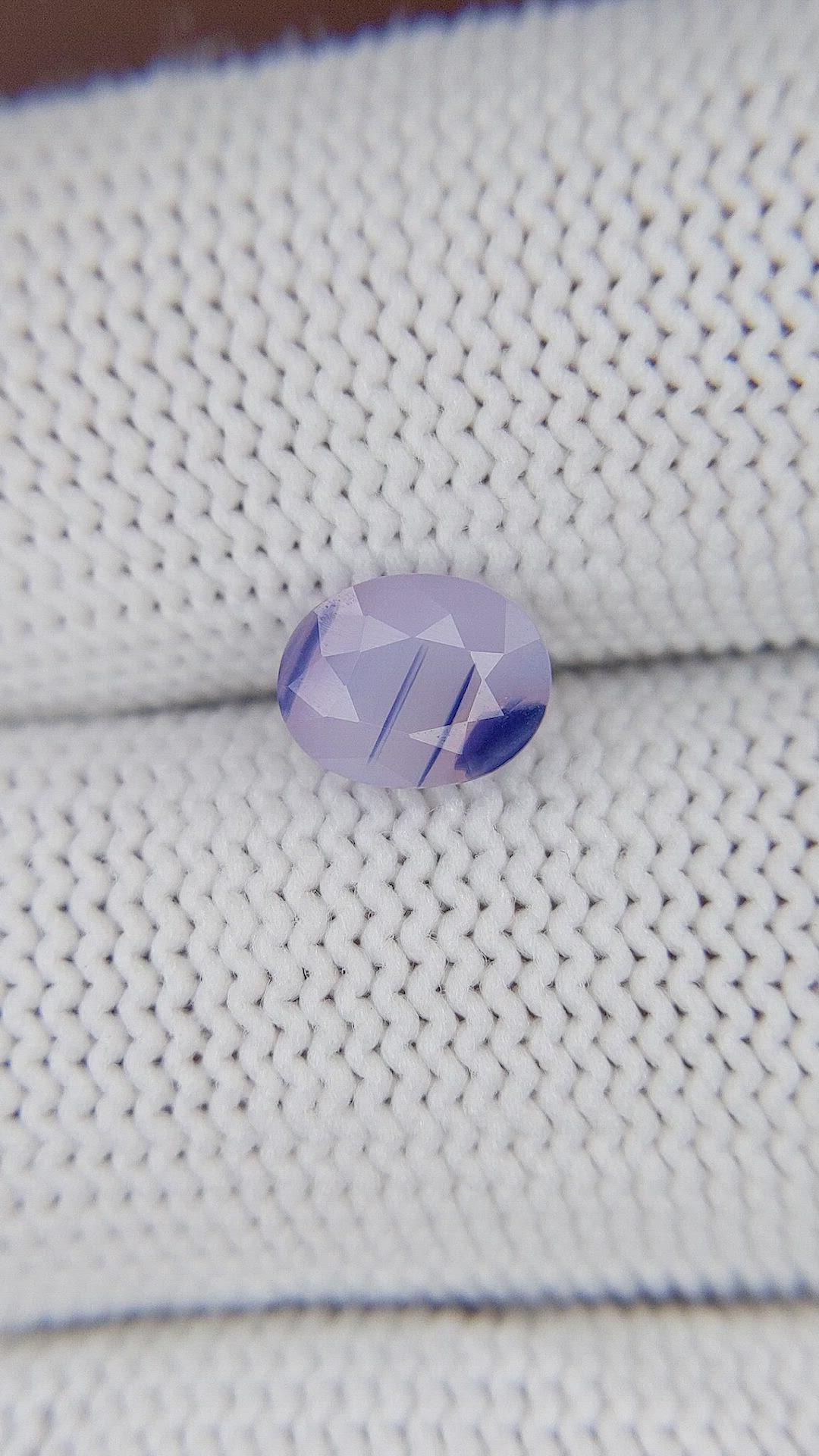1.50 Ct. Pinkish Purple Sapphire from Vietnam Size Video