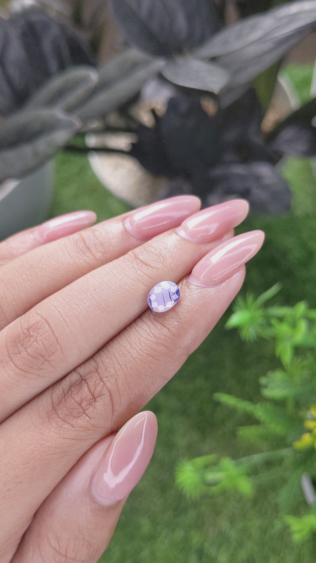 1.50 Ct. Pinkish Purple Sapphire from Vietnam Size Video