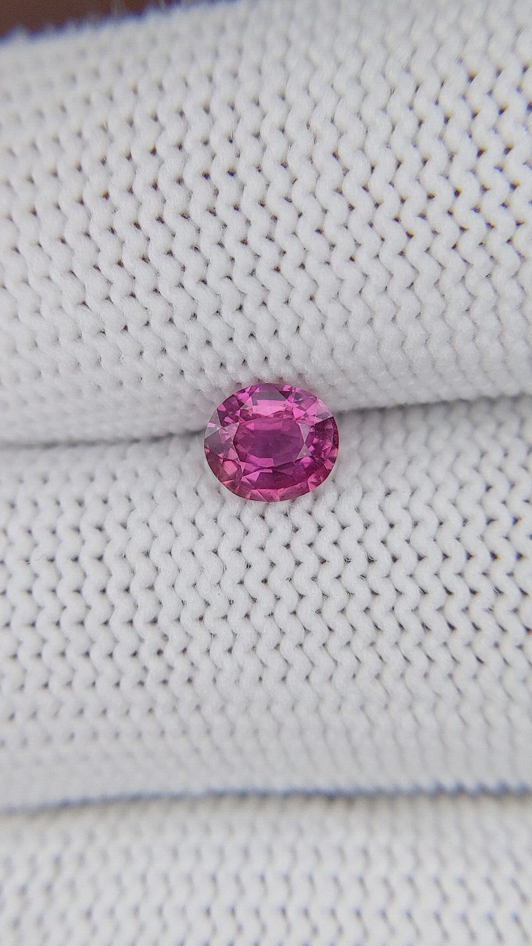 0.70 Ct. Purplish Pink Sapphire from Madagascar Size Video