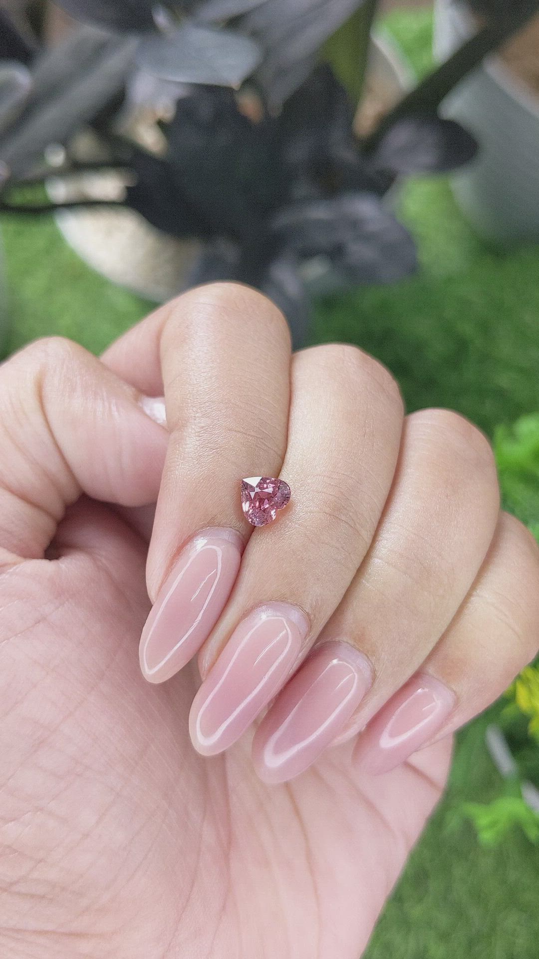 1.03 Ct. Padparadscha Sapphire from Madagascar Size Video