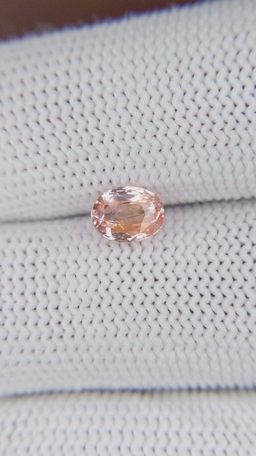1.11 Ct. Padparadscha Sapphire from Madagascar Size Video