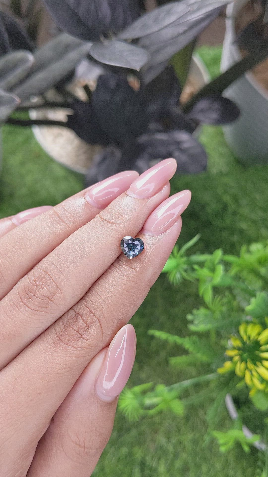 1.51 Ct. Greenish Blue Sapphire from Madagascar Size Video