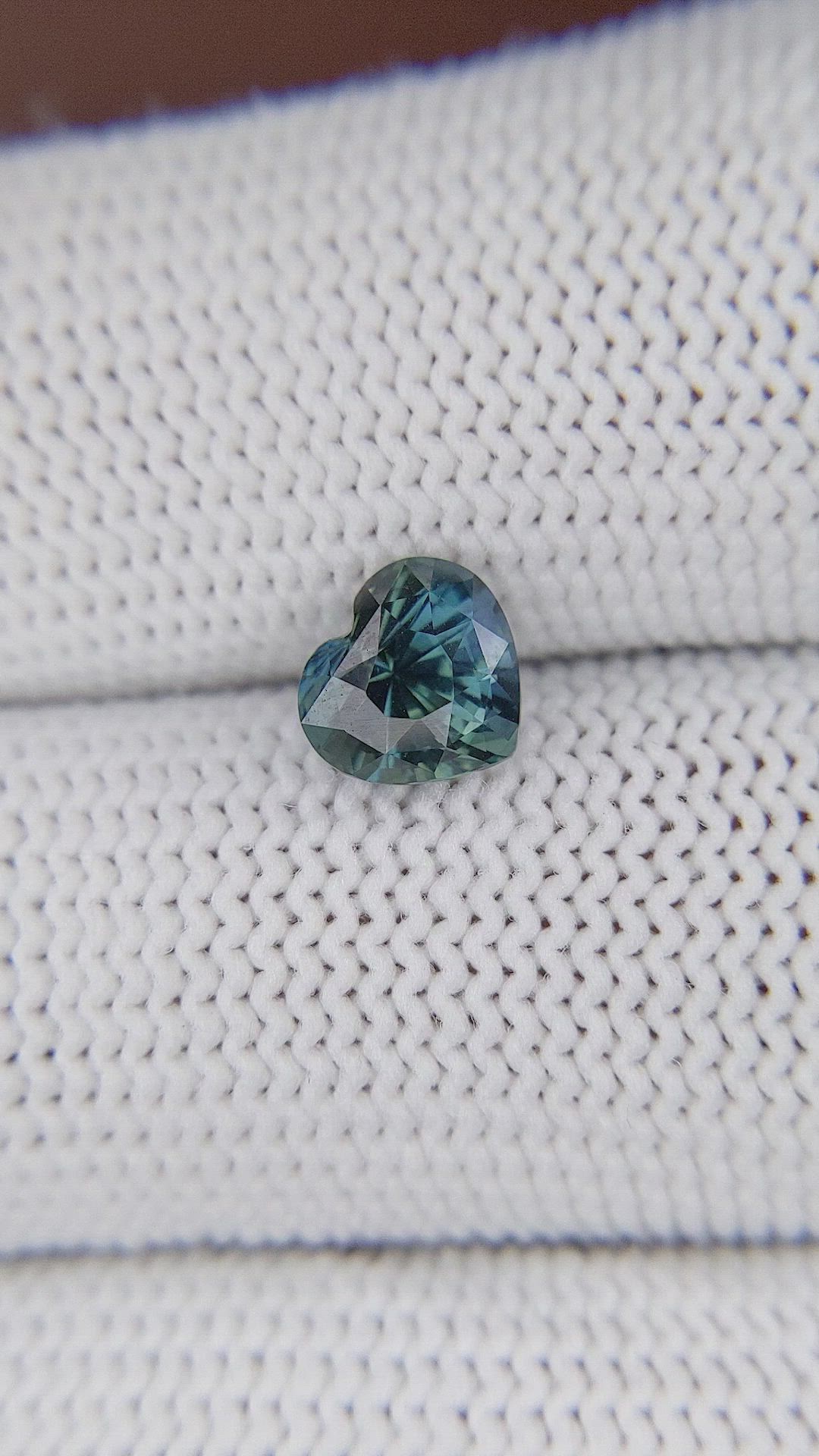 1.51 Ct. Greenish Blue Sapphire from Madagascar Size Video