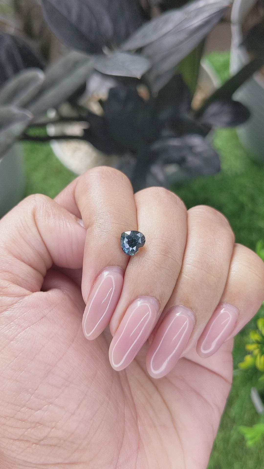 1.51 Ct. Greenish Blue Sapphire from Madagascar Size Video